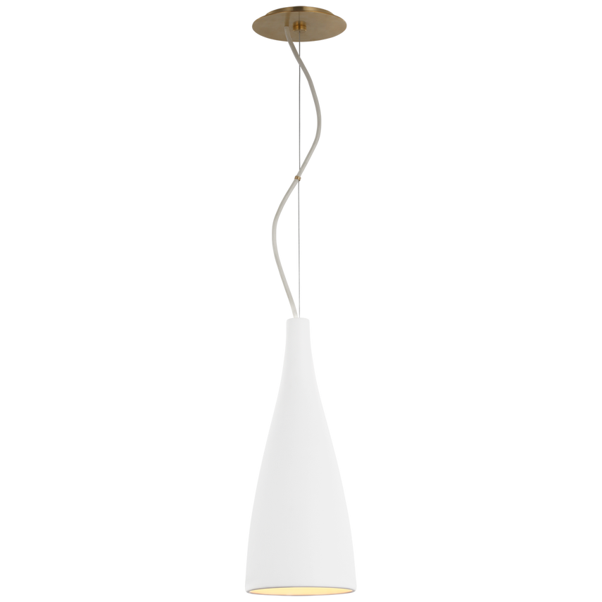 Nila Tall Pendant-Visual Comfort-VISUAL-BBL 5136WHT-PendantsMatte White-3-France and Son