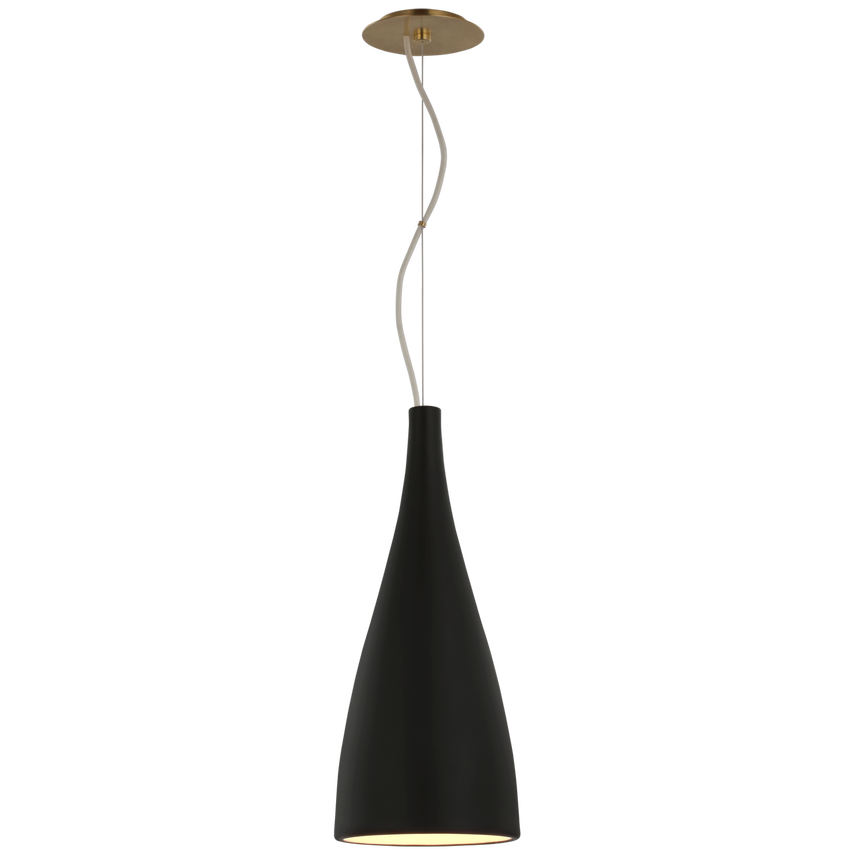 Nila Medium Pendant-Visual Comfort-VISUAL-BBL 5137BLK-PendantsMatte Black-1-France and Son