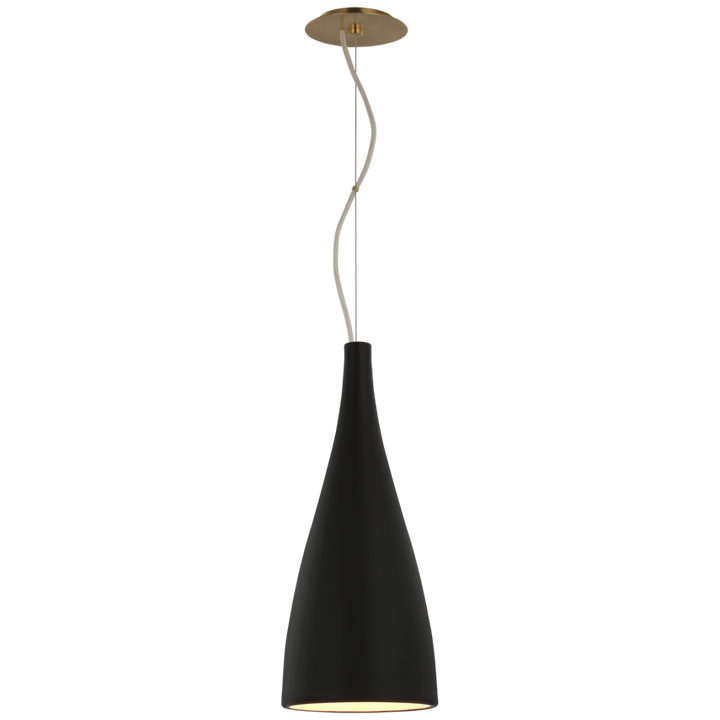 Nila Medium Pendant-Visual Comfort-VISUAL-BBL 5137BLK-PendantsMatte Black-1-France and Son