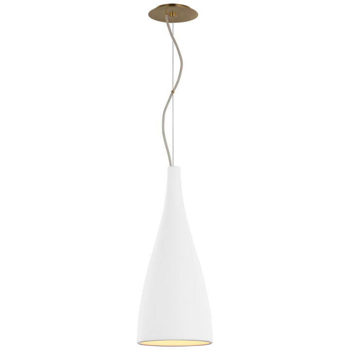 Nila Medium Pendant-Visual Comfort-VISUAL-BBL 5137WHT-PendantsMatte White-3-France and Son