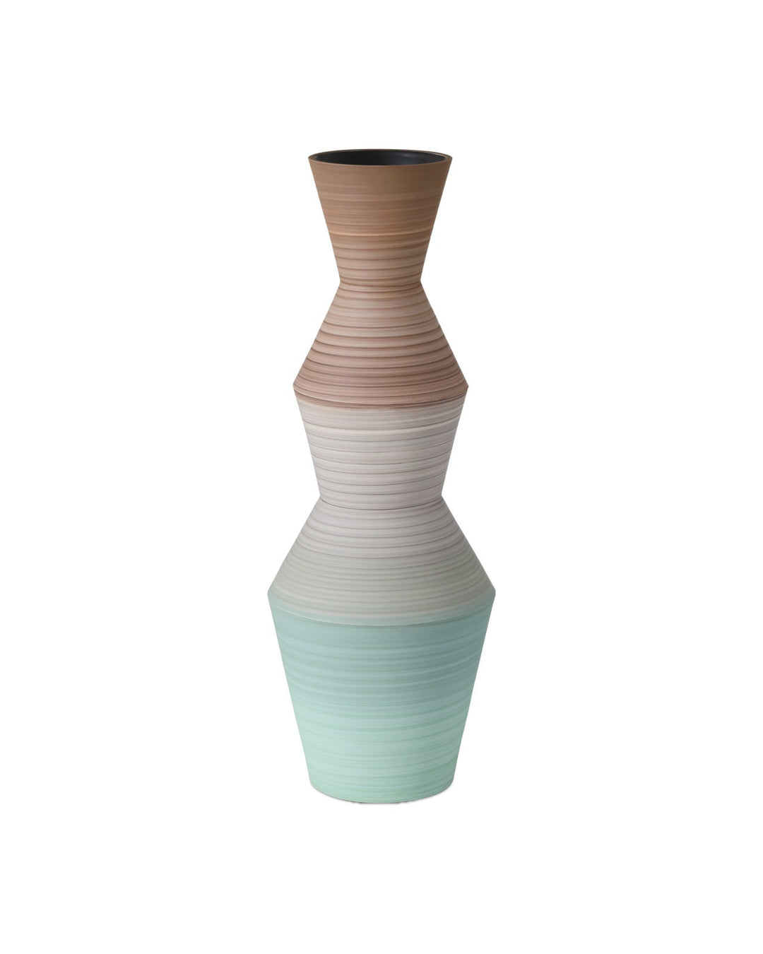 Vases Happy 80's Brown & Pale Blue Vase Set of 2