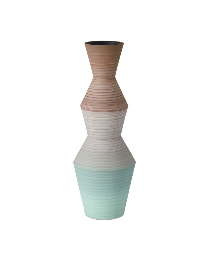Vases Happy 80's Brown & Pale Blue Vase Set of 2