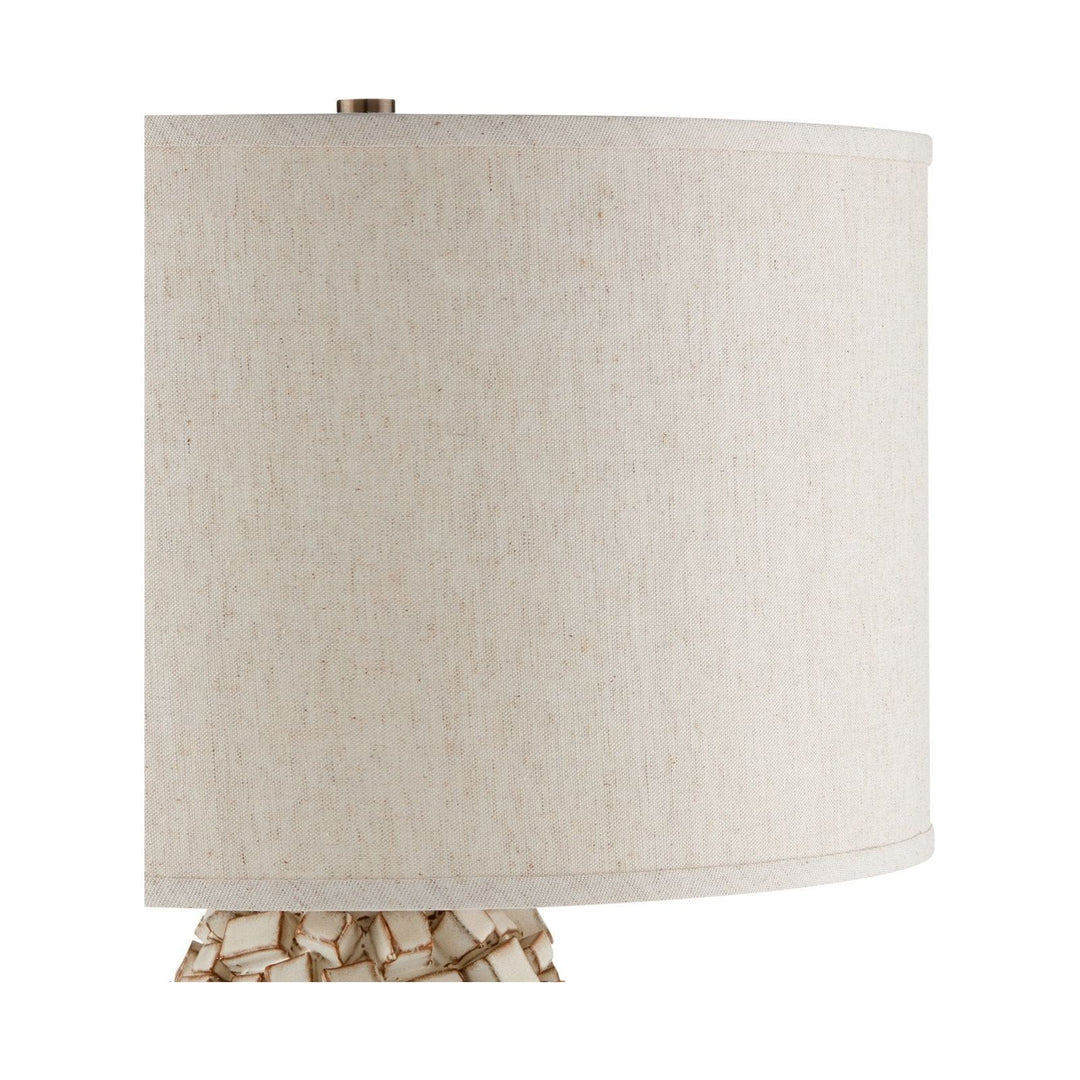 Sugar Cube Ivory Table Lamp