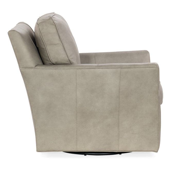 Swivel Club Chair - 31"-Hooker-HOOKER-CC323-080-Lounge ChairsLandscape Tundra-3-France and Son