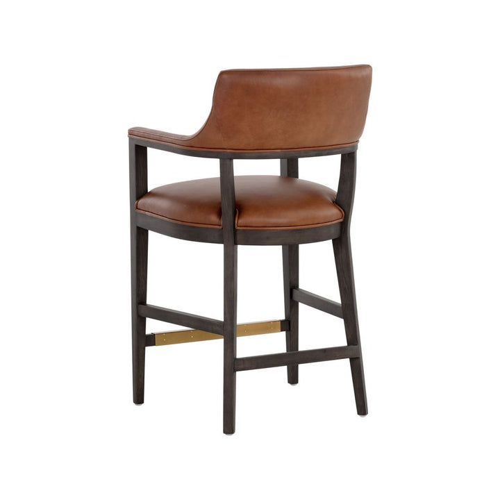 Bar & Counter Stools Brylea Counter Stool - Brown - Shalimar Tobacco Leather