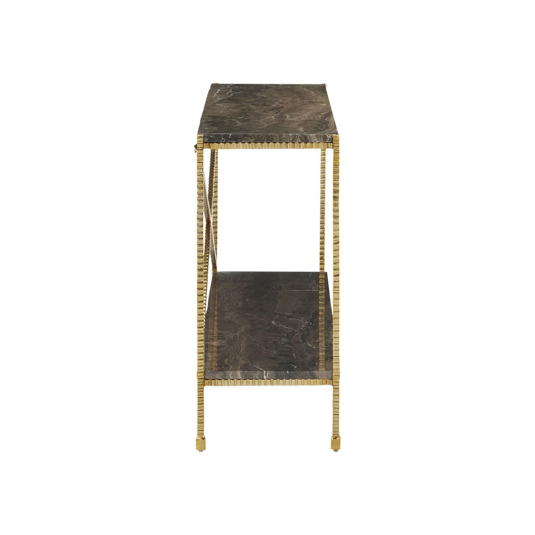 Flying Marble Gold Console Table