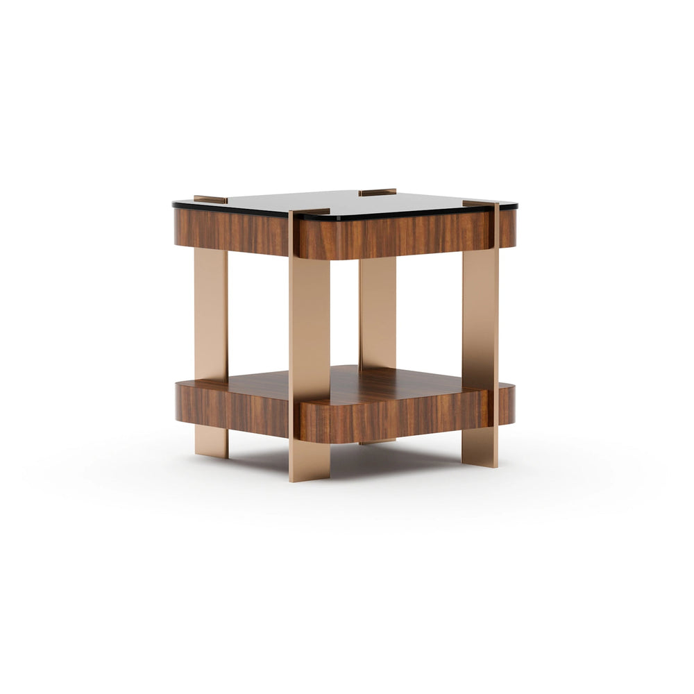 ALTURA GLASS TOP SIDE TABLE - image 2