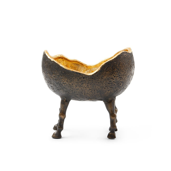 Belmont Bowl, Bronze and Gold Leaf