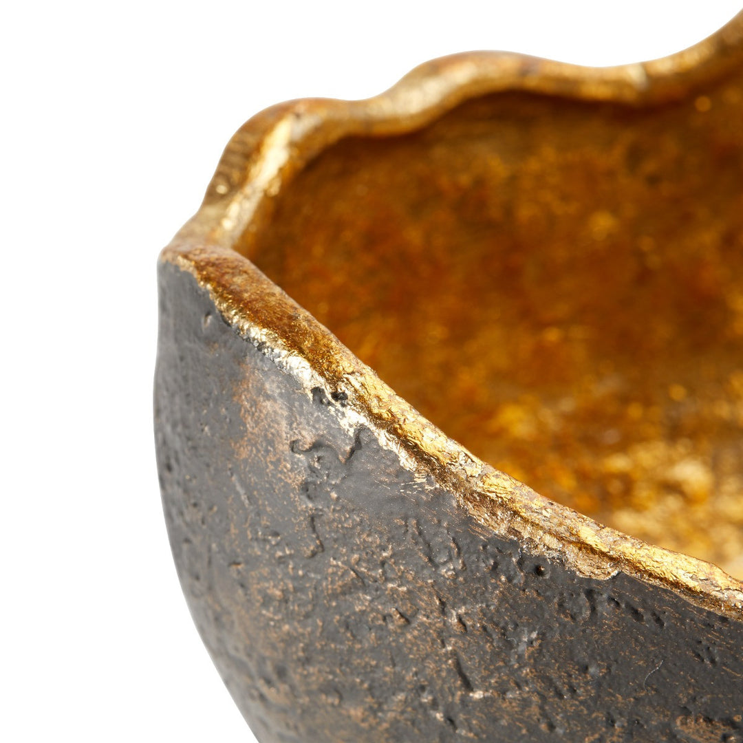 Belmont Bowl, Bronze and Gold Leaf