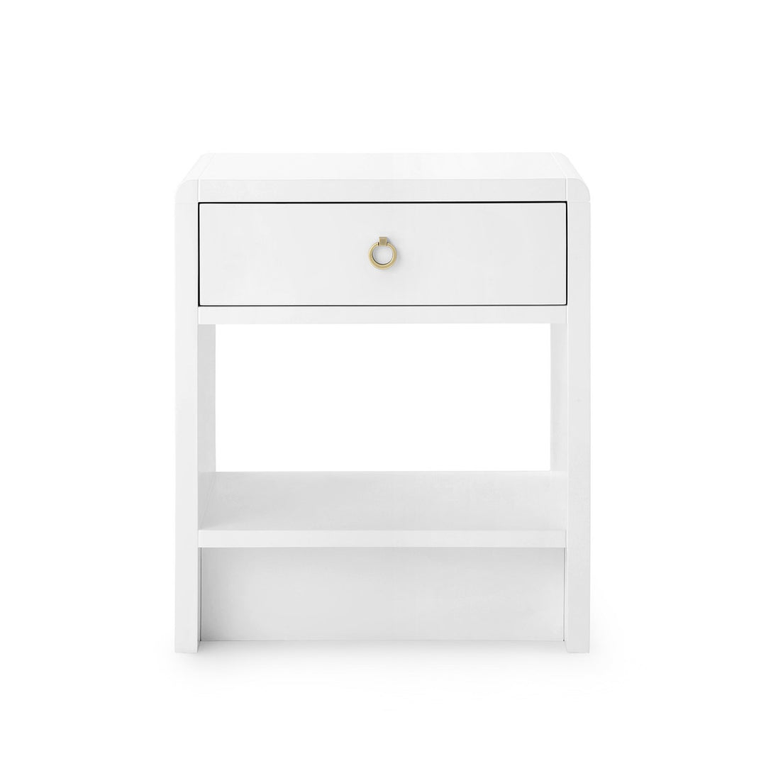 Benjamin Linen 1-Drawer Side Table