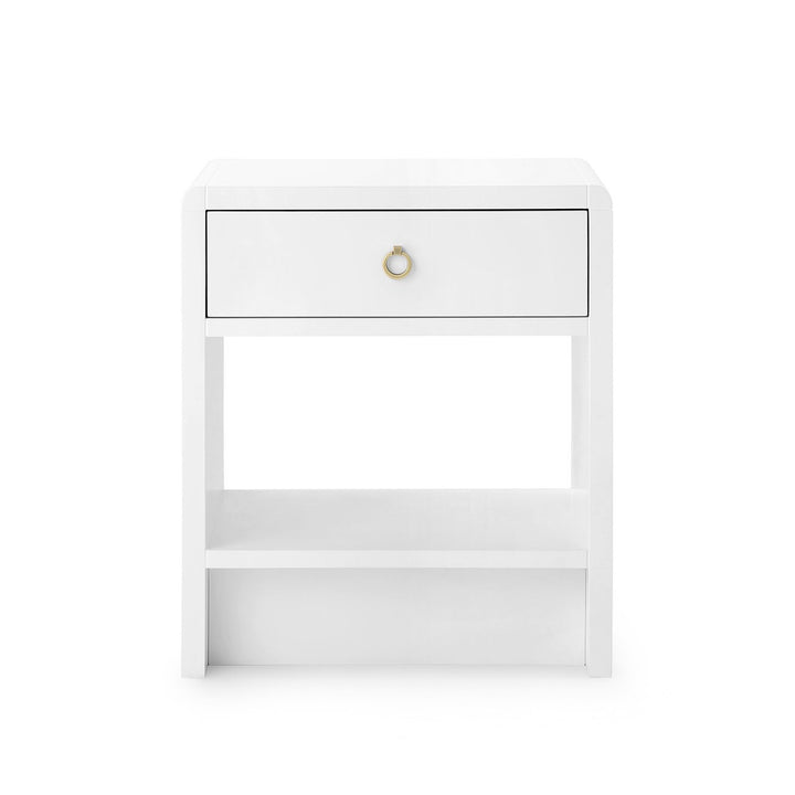 Benjamin Linen 1-Drawer Side Table