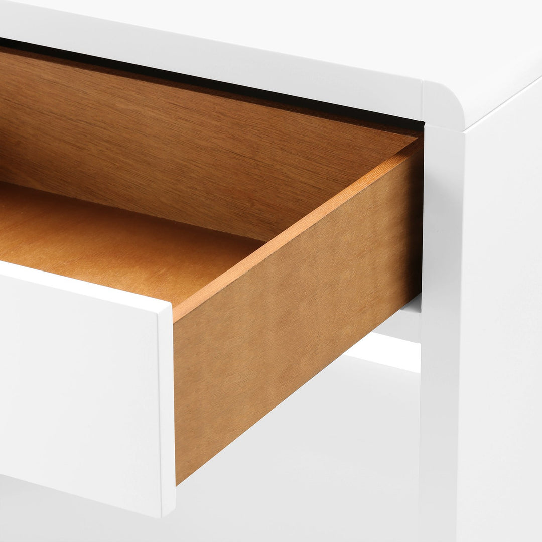 Benjamin Linen 1-Drawer Side Table