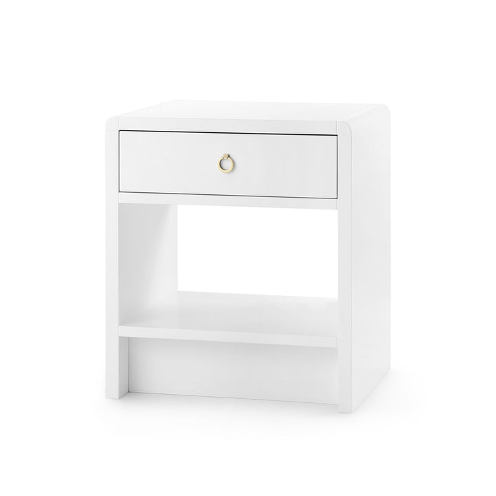 Benjamin Linen 1-Drawer Side Table