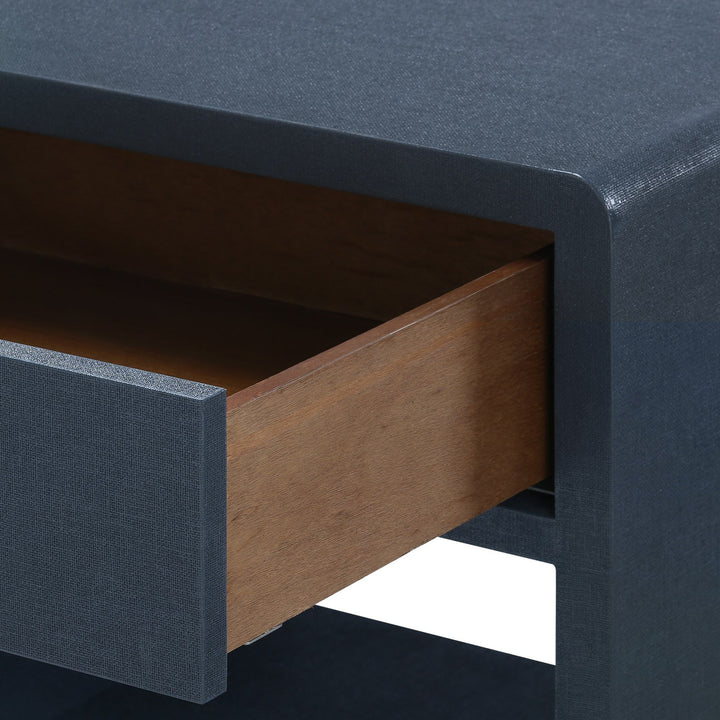 Benjamin Linen 1-Drawer Side Table