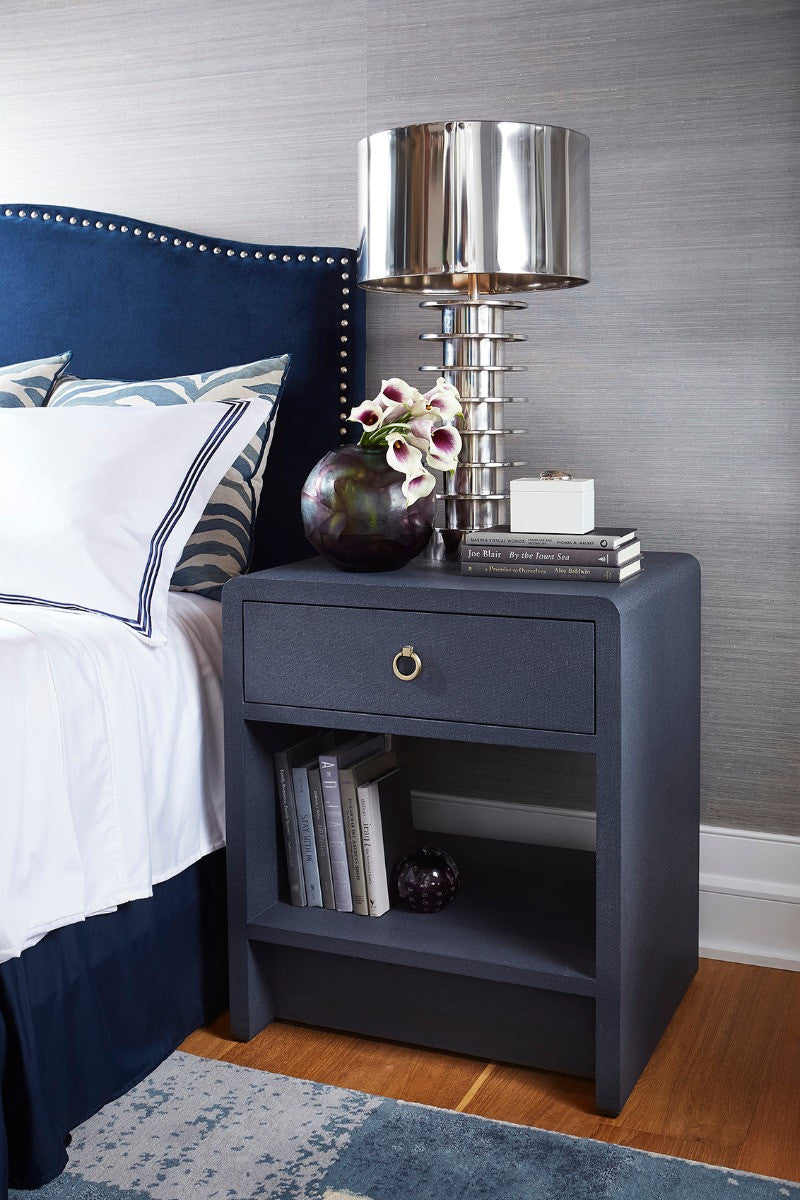 Benjamin Linen 1-Drawer Side Table
