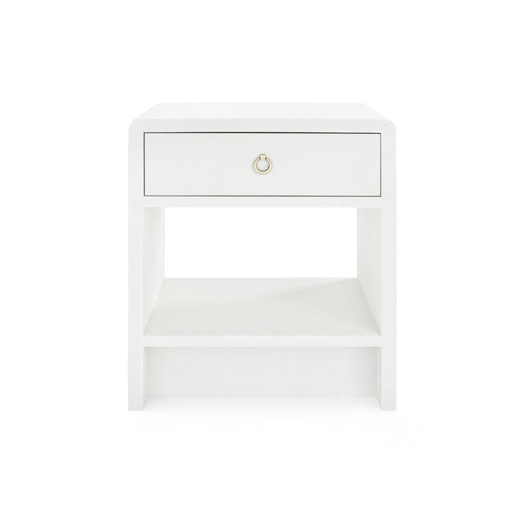 Benjamin Linen 1-Drawer Side Table