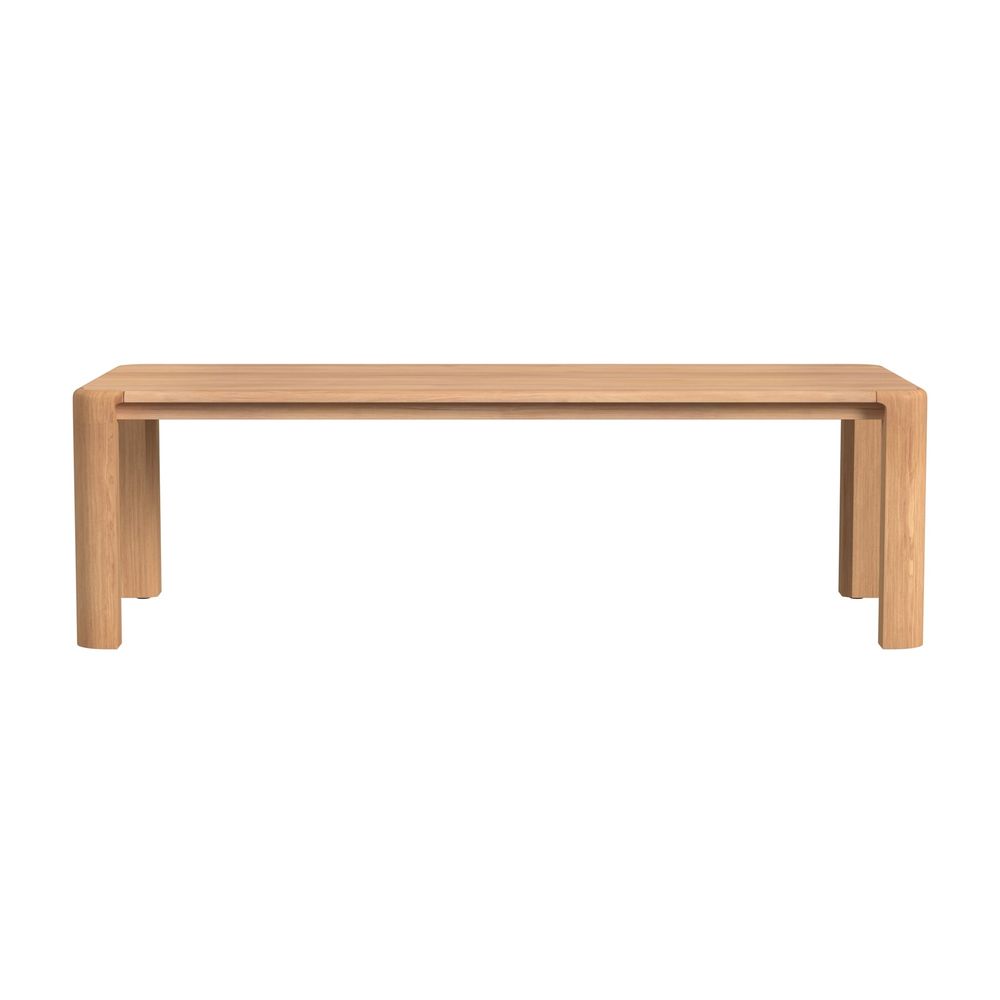 Outdoor Dining Tables Natural Teak 96" Dining Table