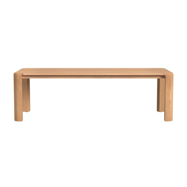 Outdoor Dining Tables Natural Teak 96" Dining Table