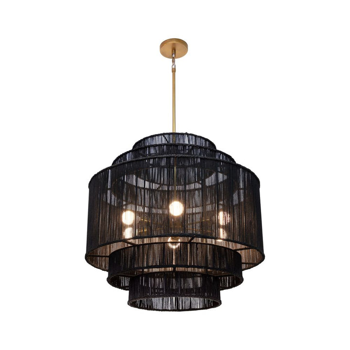 Chandeliers Alyssa Chandelier - Black Jute