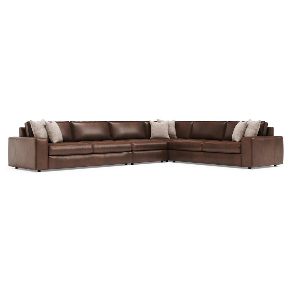 Nest 4-Piece Leather Sectional