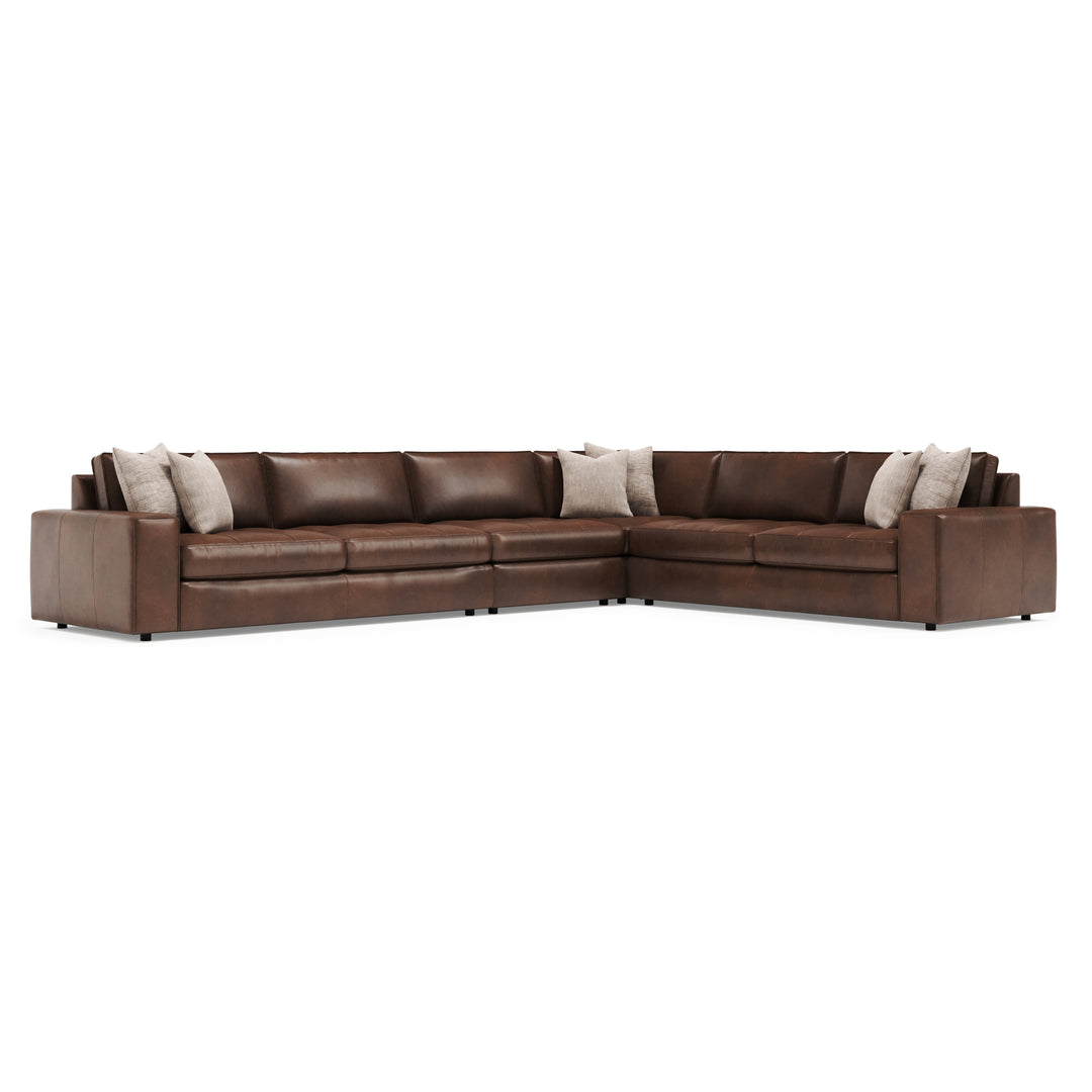 Nest 4-Piece Leather Sectional