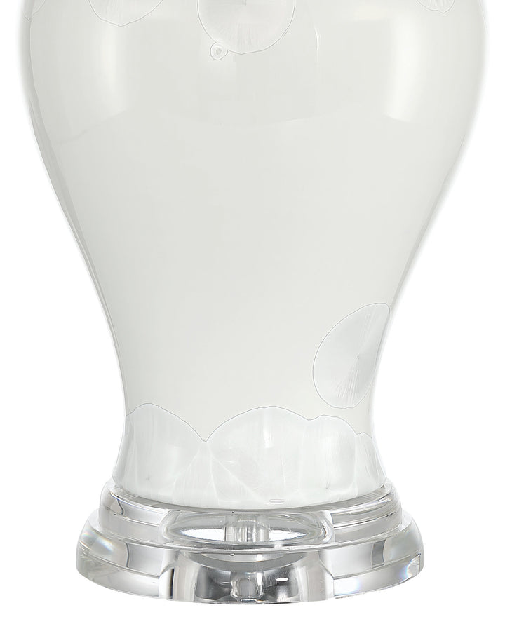 Crystalline White Table Lamp