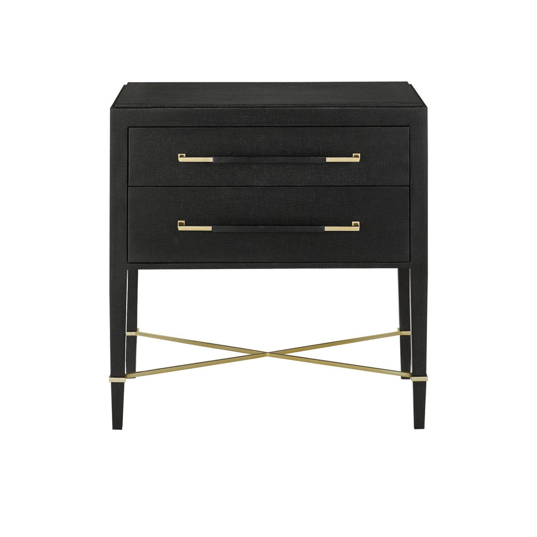 Verona Black Nightstand