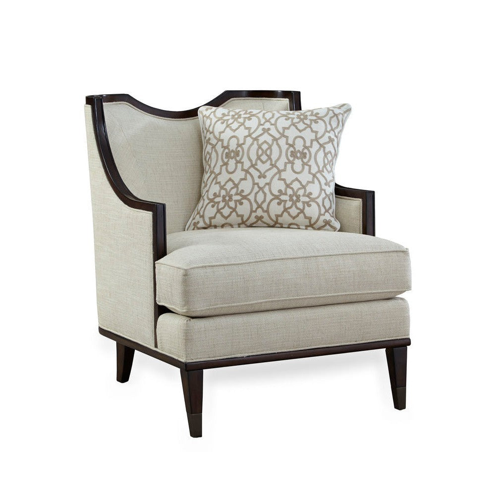 Harper Ivory Matching Chair - Beige, Brown