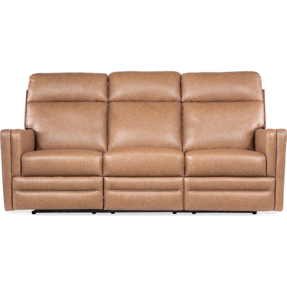 Sofas: Recliners Twain Zero Gravity Power Sofa w/Power Headrest and Lumbar - Medium Brown