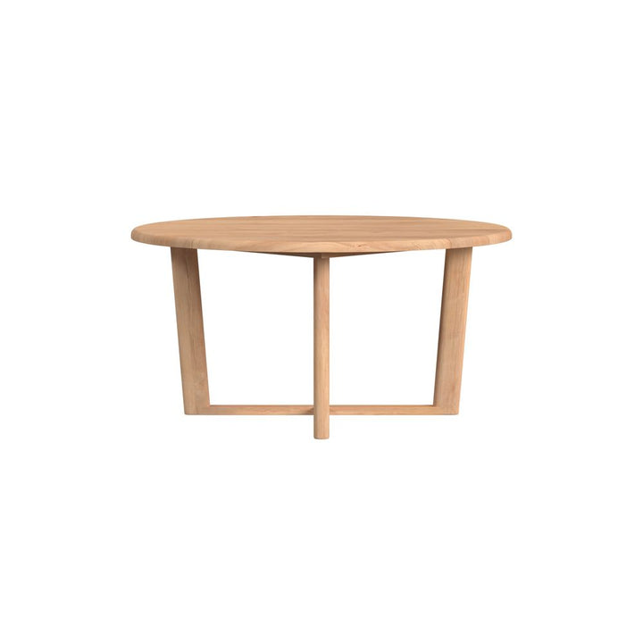 Outdoor Dining Tables Natural Teak 56" Round Dining Table