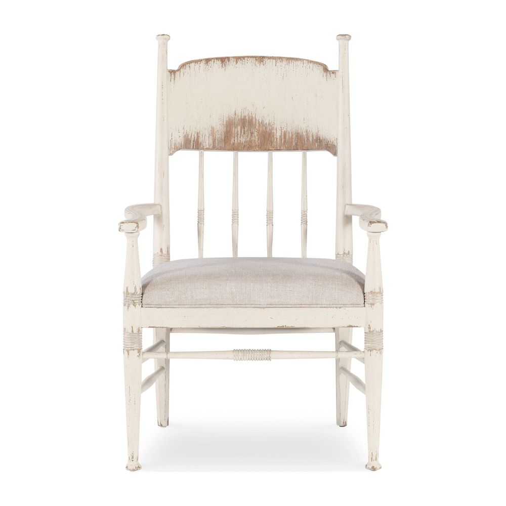 Dining Chairs Heritage Upholstered Seat Arm Chair - Whites