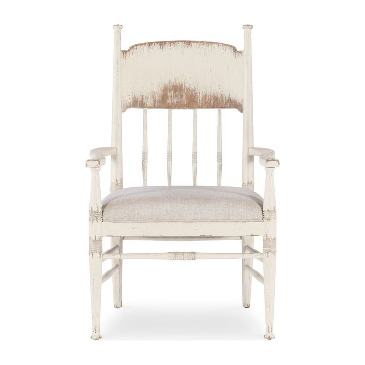 Dining Chairs Heritage Upholstered Seat Arm Chair - Whites