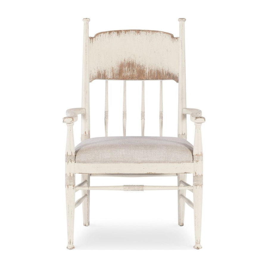 Dining Chairs Heritage Upholstered Seat Arm Chair - Whites