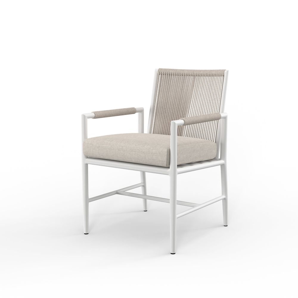 Outdoor Dining Chairs Sabbia Dining Chair in Echo Ash, No Welt