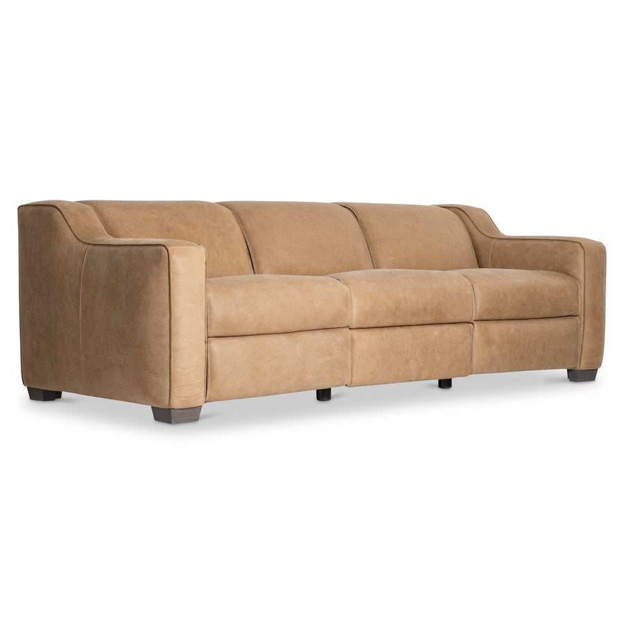 Flynn Leather Power Motion Sofa Recliner