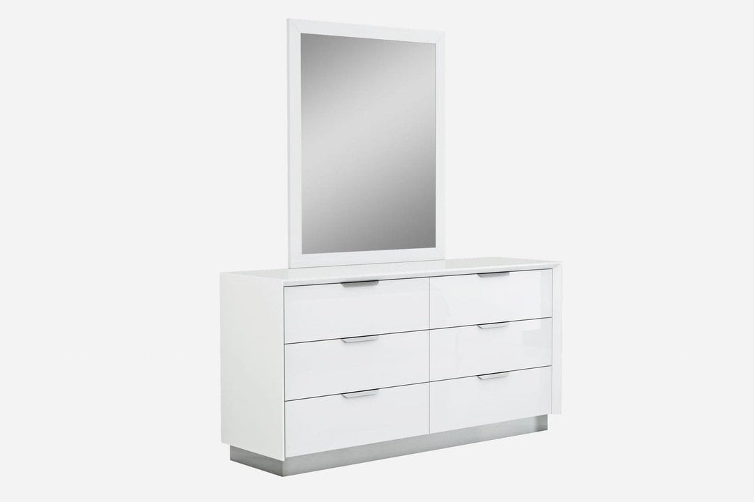 Navi Double Dresser-Whiteline Modern Living-WHITELINE-DR1354-WHT-DressersWhite-3-France and Son