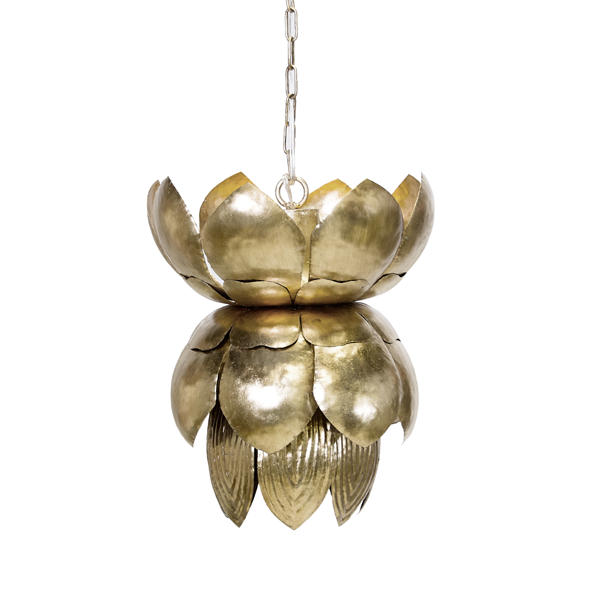 Pendants Blossom - Silver Leaf Iron Chandelier