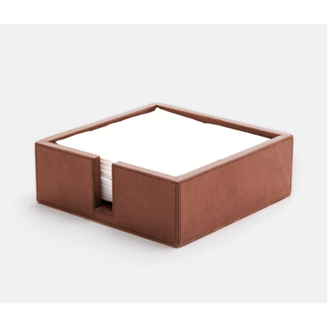 Bristol Tobacco Leather Luncheon Napkin Holder Full-Grain Leather Pack/2