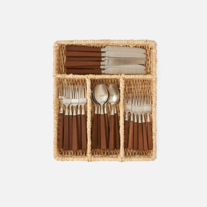 Ericson Bleached Flatware Tray Banana Bark