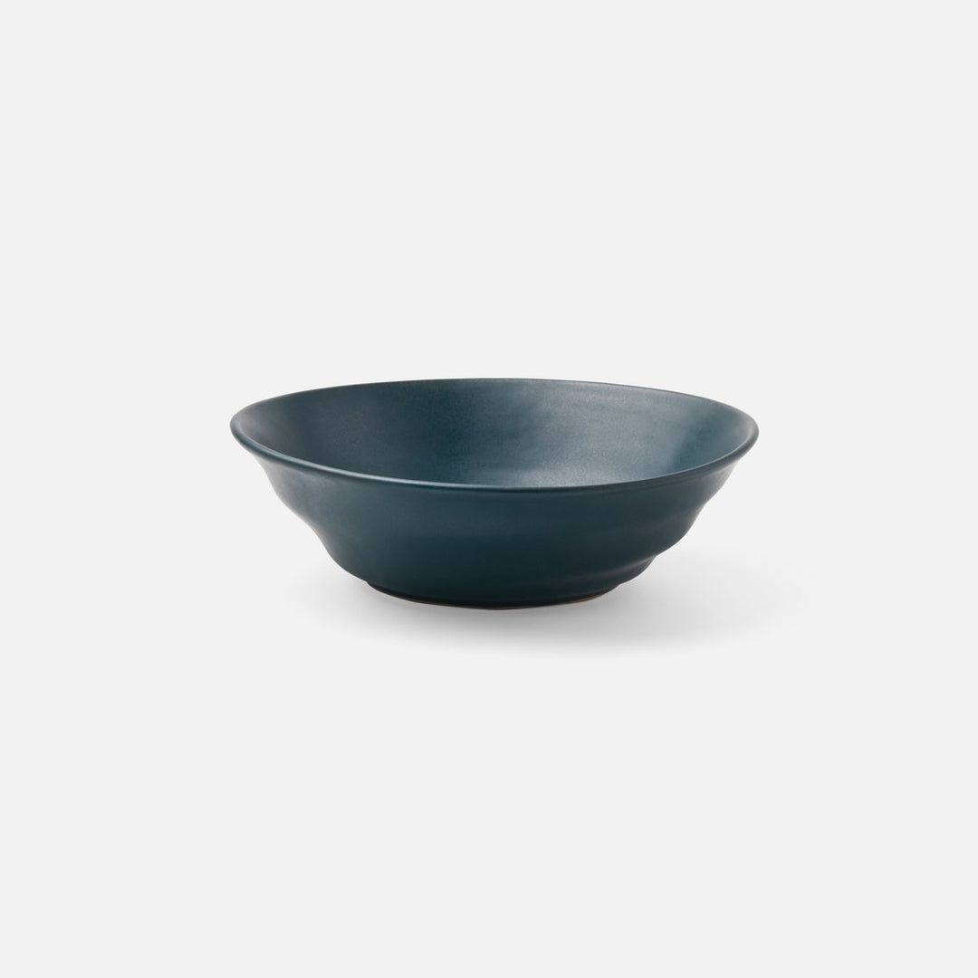Marcus Midnight Teal Tapered Serving Bowl Stoneware Small Pack/2