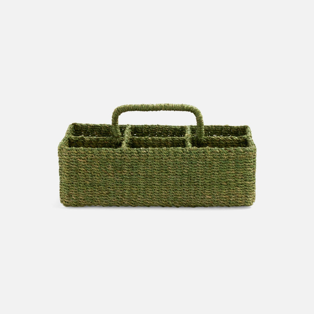 Voru Green Glassware Caddy Abaca Fiber
