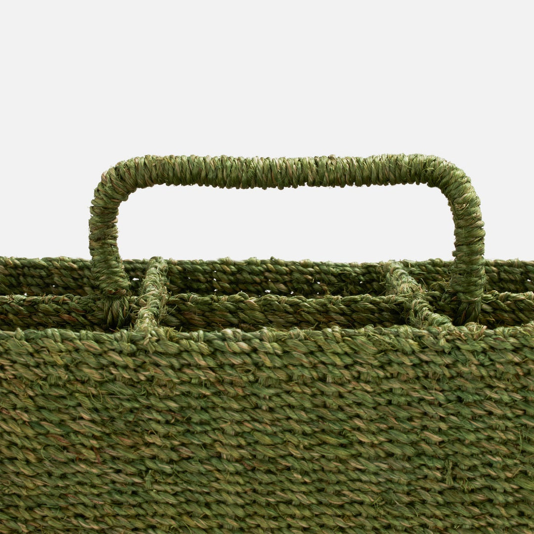 Voru Green Glassware Caddy Abaca Fiber