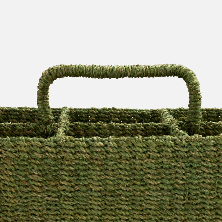 Voru Green Glassware Caddy Abaca Fiber