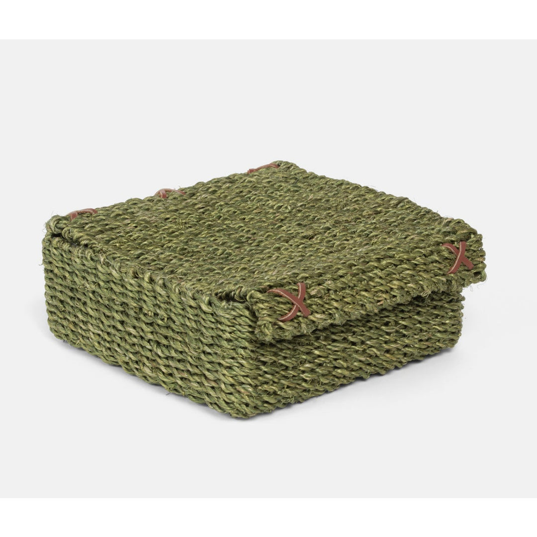 Voru Green Luncheon Napkin Holder Abaca Fiber Pack/2