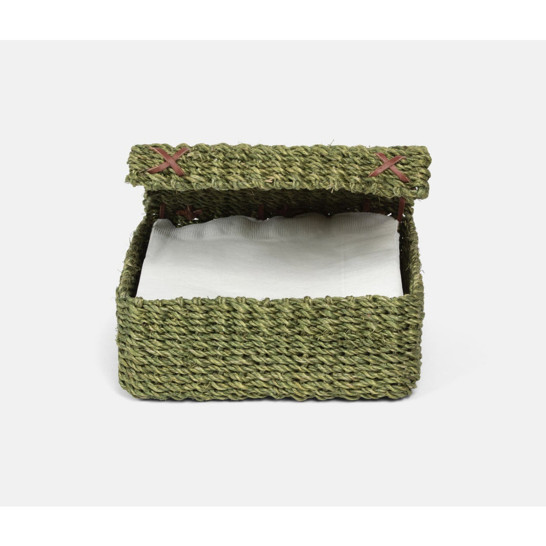 Voru Green Luncheon Napkin Holder Abaca Fiber Pack/2