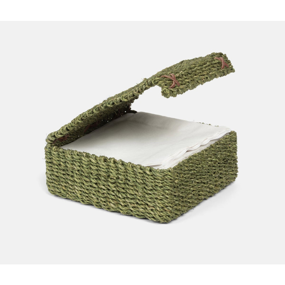Voru Green Luncheon Napkin Holder Abaca Fiber Pack/2