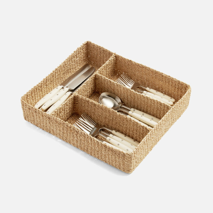 Voru Natural Flatware Tray Abaca Fiber