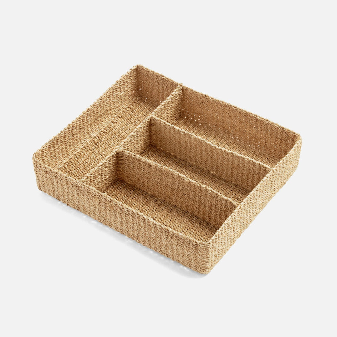 Voru Natural Flatware Tray Abaca Fiber