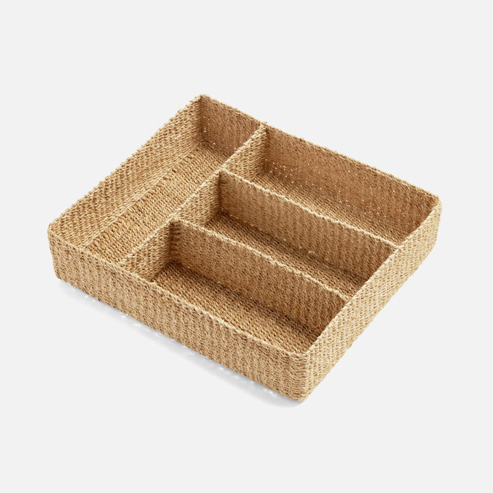 Voru Natural Flatware Tray Abaca Fiber