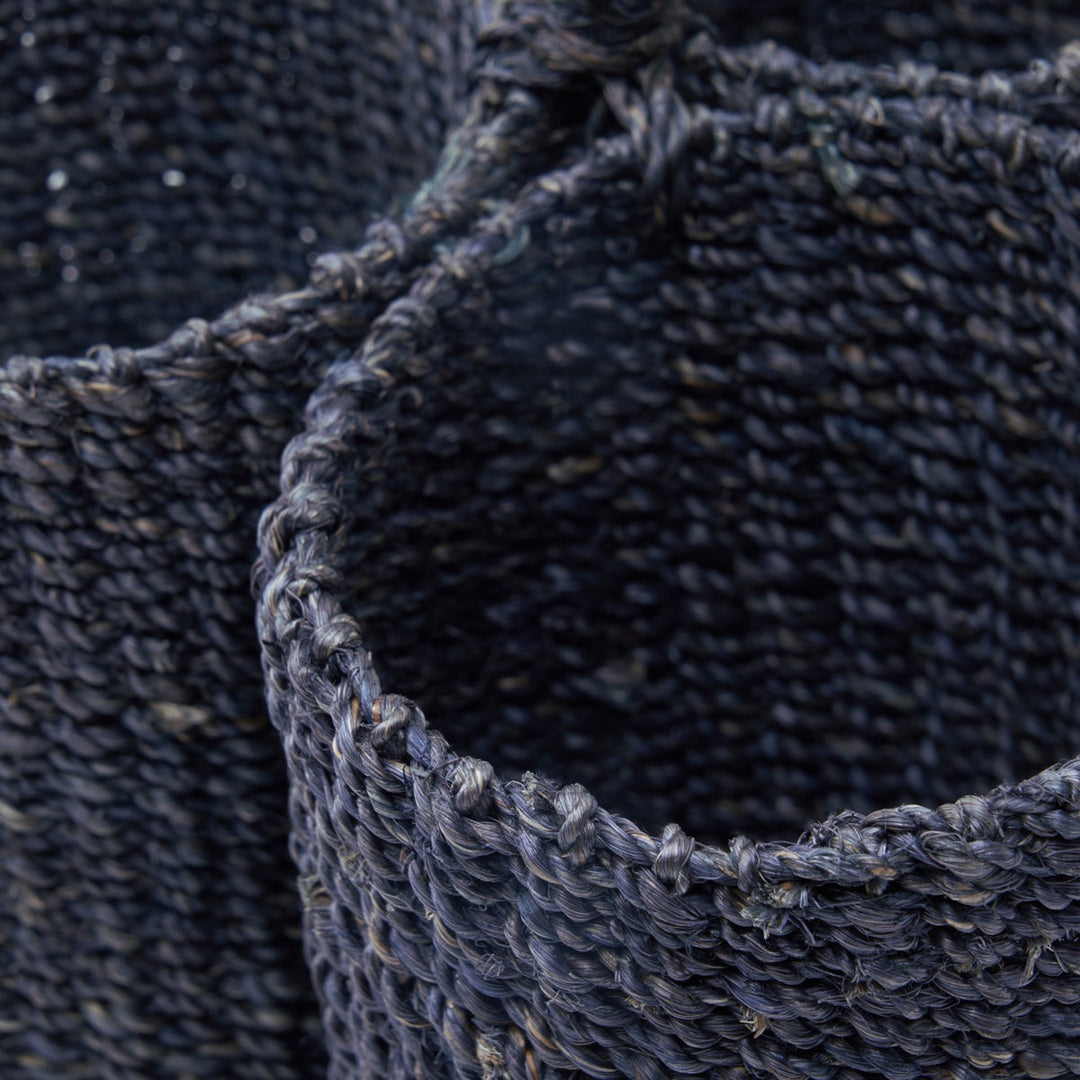 Voru Navy Wine Caddy Abaca Fiber